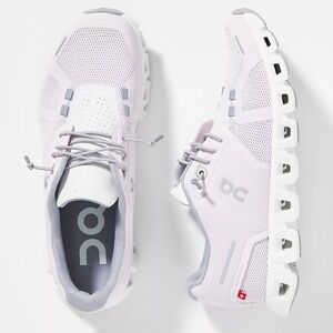 ON CLOUD 5 Womens Lily Frost ON Running Walking Sneaker Shoes Anthropologie Sz 7